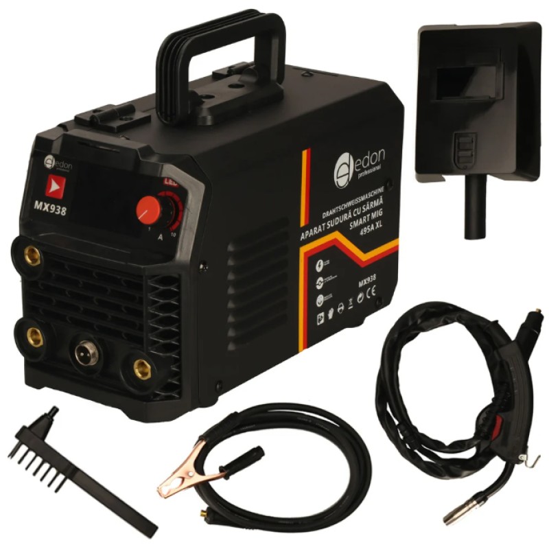 Aparat sudura SARMA EDON SMART MIG 495A XL, tehnologie FCAW, cablu 2M MX938