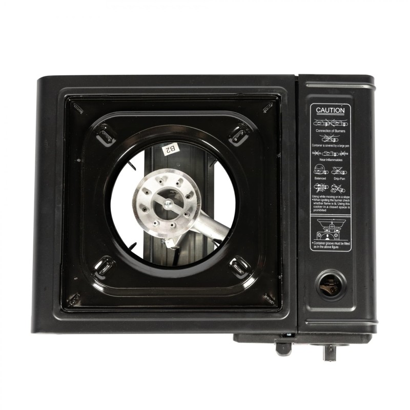 Aragaz camping portabil, 1 ochi, alimentare spraygaz, HappyHome MX777