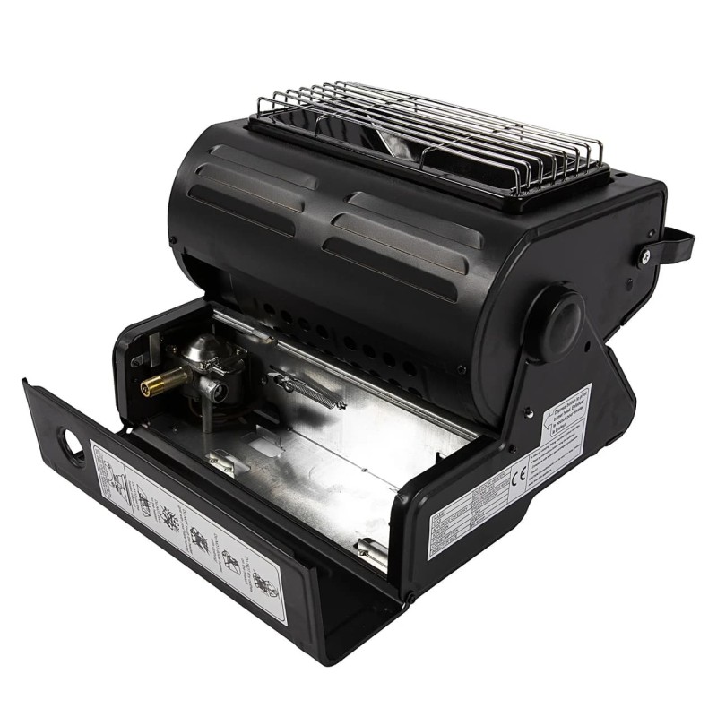 Aragaz portabi/Incalzitor camping 2 in 1, 1.3kw, Happy Home MX1115