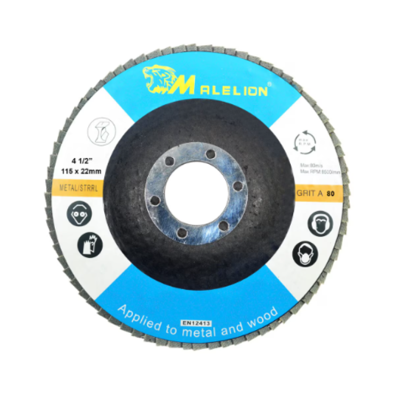 Set 10 buc Disc lamelar pentru slefuit metal/lemn, 180 x 22 mm, granulatie 40 MX347