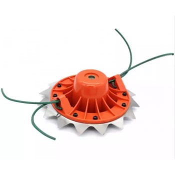 Tambur motocoasa cap 2 in 1 cu disc zimtat si fir (tipla nou) MX220