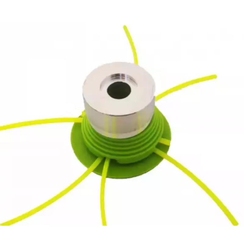 Tambur motocoasa ALUMINIU + PLASTIC 6 FIRE ,VERDE, cap universal CRAFT-TEC MX146