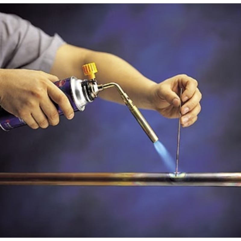 Cap pistol arzator camping, flux lipire si 3 tije lipire, compatibil cu rezerva spray 227g/330g  MX1061