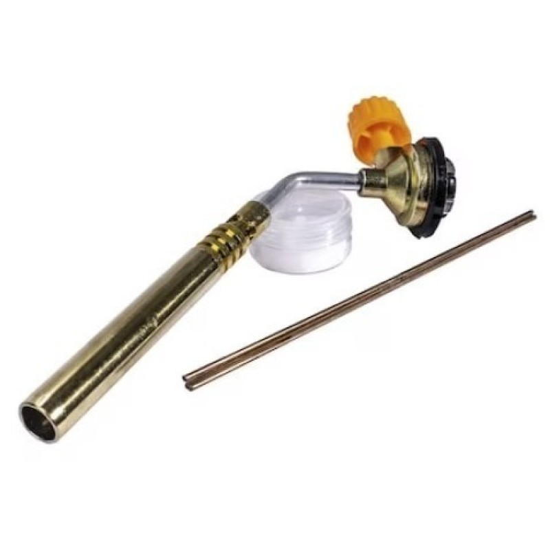 Cap pistol arzator camping, flux lipire si 3 tije lipire, compatibil cu rezerva spray 227g/330g  MX1061