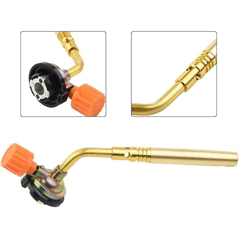 Cap pistol arzator camping, flux lipire si 3 tije lipire, compatibil cu rezerva spray 227g/330g  MX1061