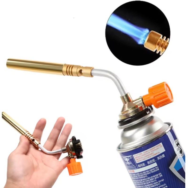 Cap pistol arzator camping, flux lipire si 3 tije lipire, compatibil cu rezerva spray 227g/330g  MX1061