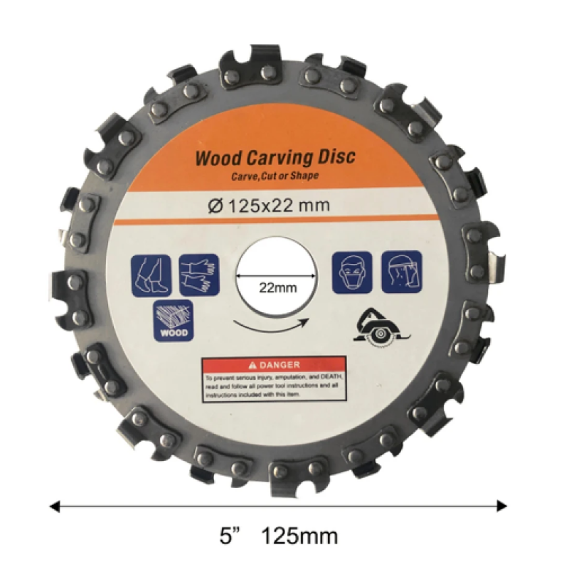 Disc cu lant pentru polizor unghiular 125 x 22, diametru 5'' MX457