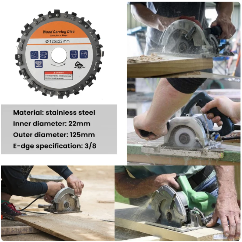 Disc cu lant pentru polizor unghiular 125 x 22, diametru 5'' MX457