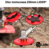 Disc motocoasa NR 10, 255x25.4x40T arbusti, dinti vidia, model SPECIAL MX1018