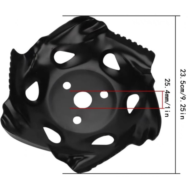 Disc motocoasa 235mm pentru buruieni, prasit/plivit NEGRU MX959