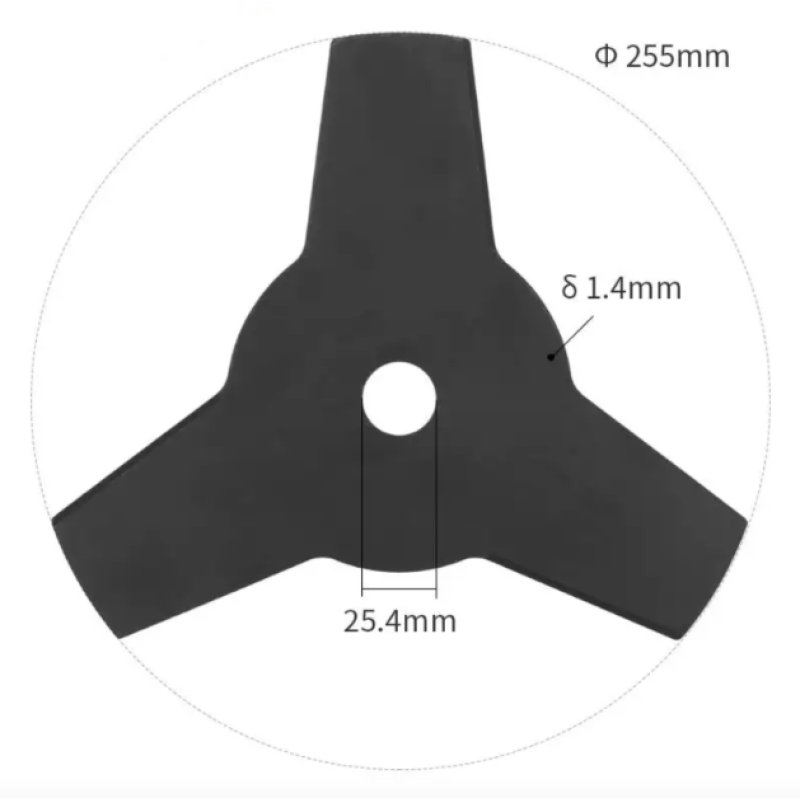 Disc motocoasa cu 3 taisuri, 3T, 255 X 25.4 CLASIC Craft-Tec MX180
