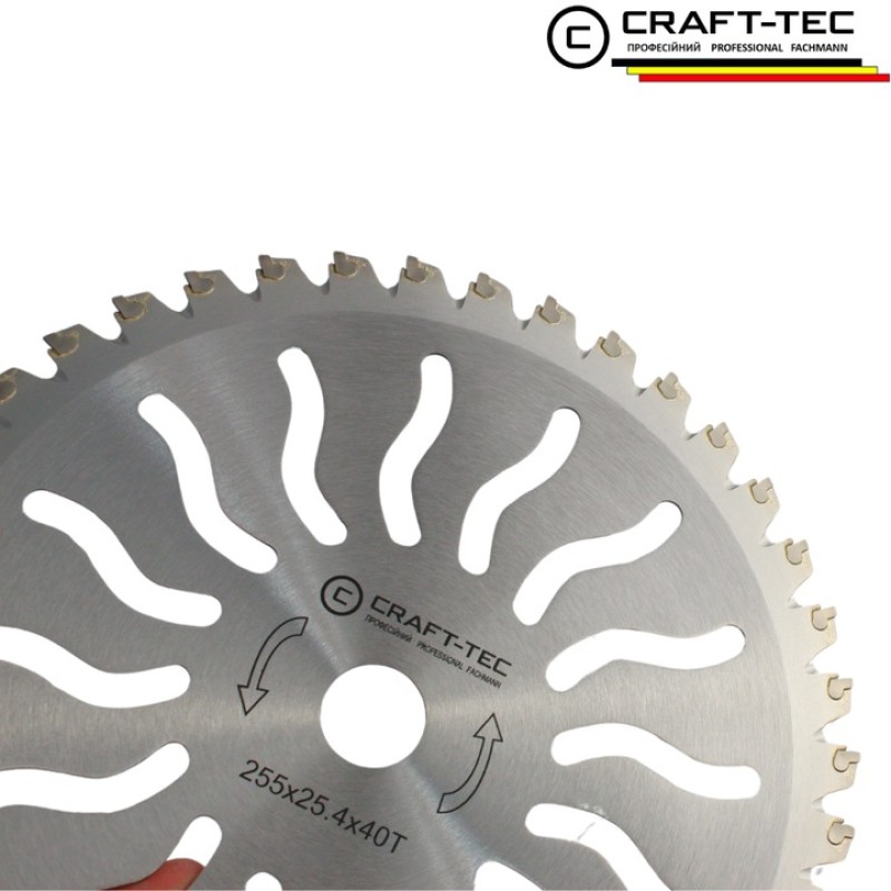 Disc motocoasa NR 10, 255x25.4x40T arbusti, dinti vidia, model SOARE MX1017