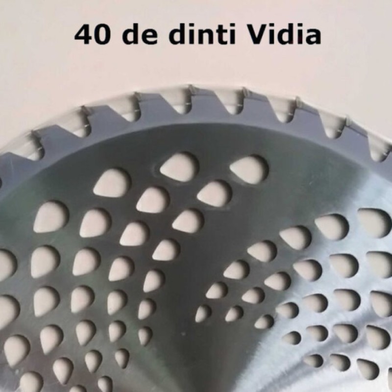 Disc motocoasa nr 12, 300 x 40T, cu vidia, ONDULAT, CRAFT-TEC MX1009