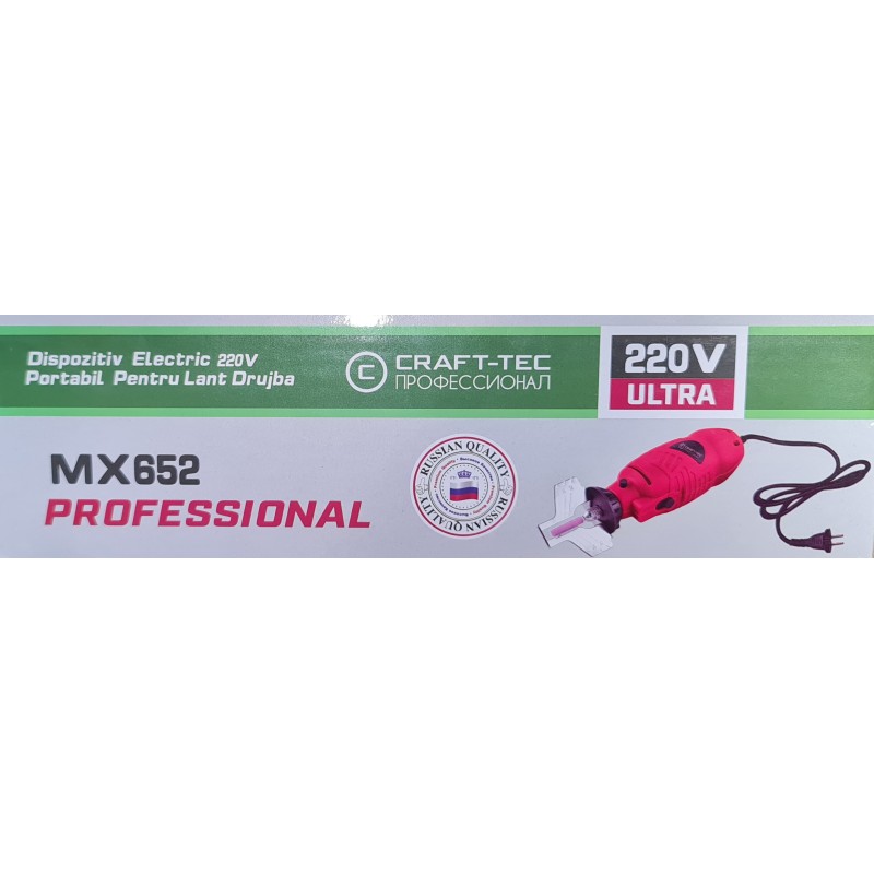 Dispozitiv portabil electric 220 V pentru ascutit lant drujba CRAFT-TEC MX652