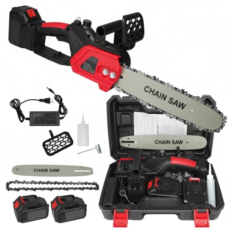 Drujba 2 baterii 48v, lama 12’’, trusa transport, Lider MX1016