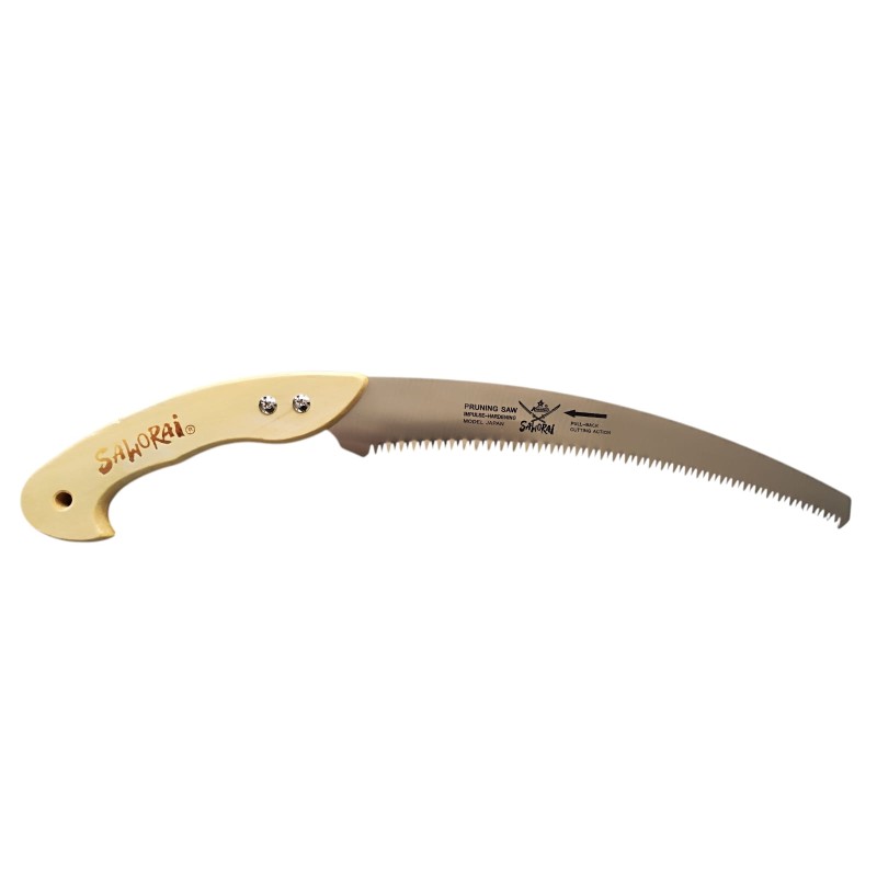 Fierastrau gradina, SAMORAI JAPONIA, 33cm lama, maner lemn, cu teaca, Premium MX991