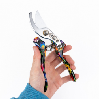 Foarfeca vie, model AUTOMAT cu FLORI, ULTRA, NEGRU MX793