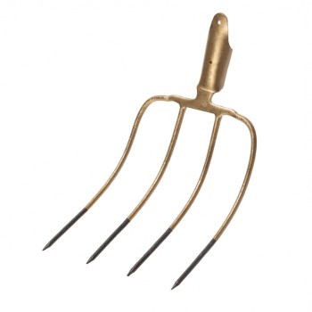 Furca 4 coarne, NEGRU CU GALBEN, MX1319