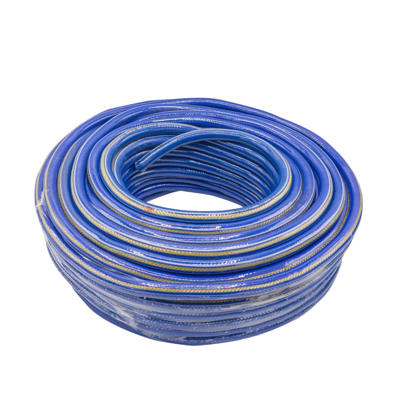 Furtun gaz 50m, PVC + insertie metal, Øint 9mm, Øext 16mm, ALBASTRU MX022