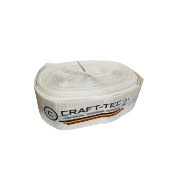 Furtun pompier 2'' 30M 8 BARI, ALB, fara CUPLE, ambalat la cutie, Aqua-Craft MX1217