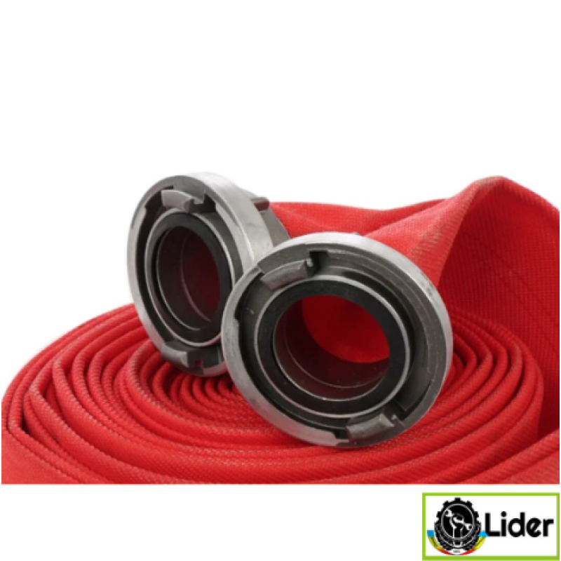 Furtun pompier 2'' 20M 8 BARI, ROSU, CU CUPLE, PREMIUM, LIDER MX956