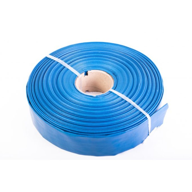 Furtun apa refulare flat PVC 2" 50 m albastru MX390