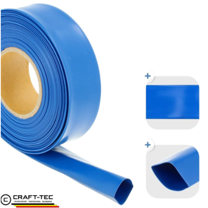 Furtun apa refulare flat PVC 2" 50 m albastru MX390