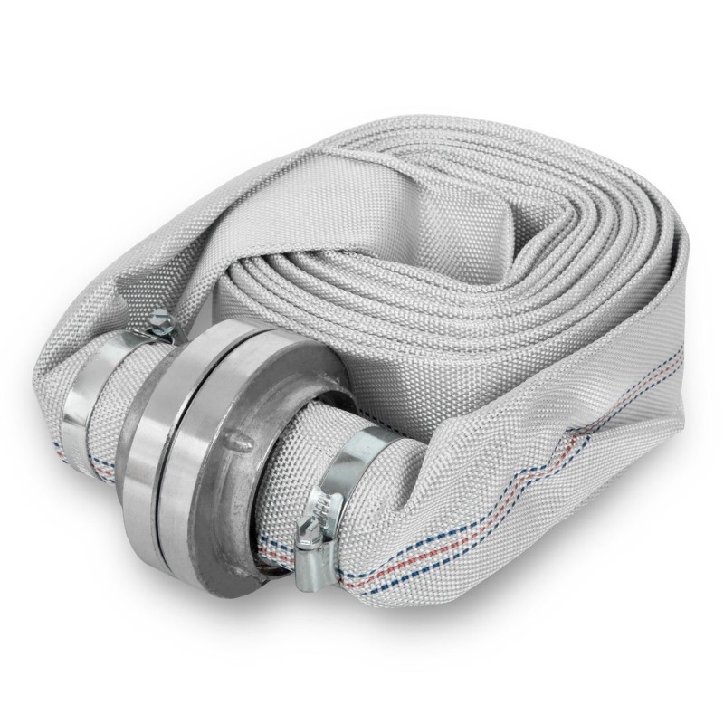 Furtunul de pompier 2'' 20 m, 8 bari, alb, cu cuple MX452