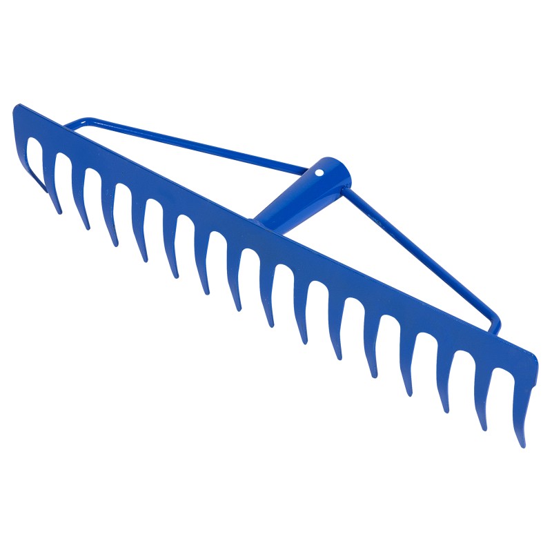 Grebla 16 DINTI, metal, cu intaritura, ALBASTRA MX339