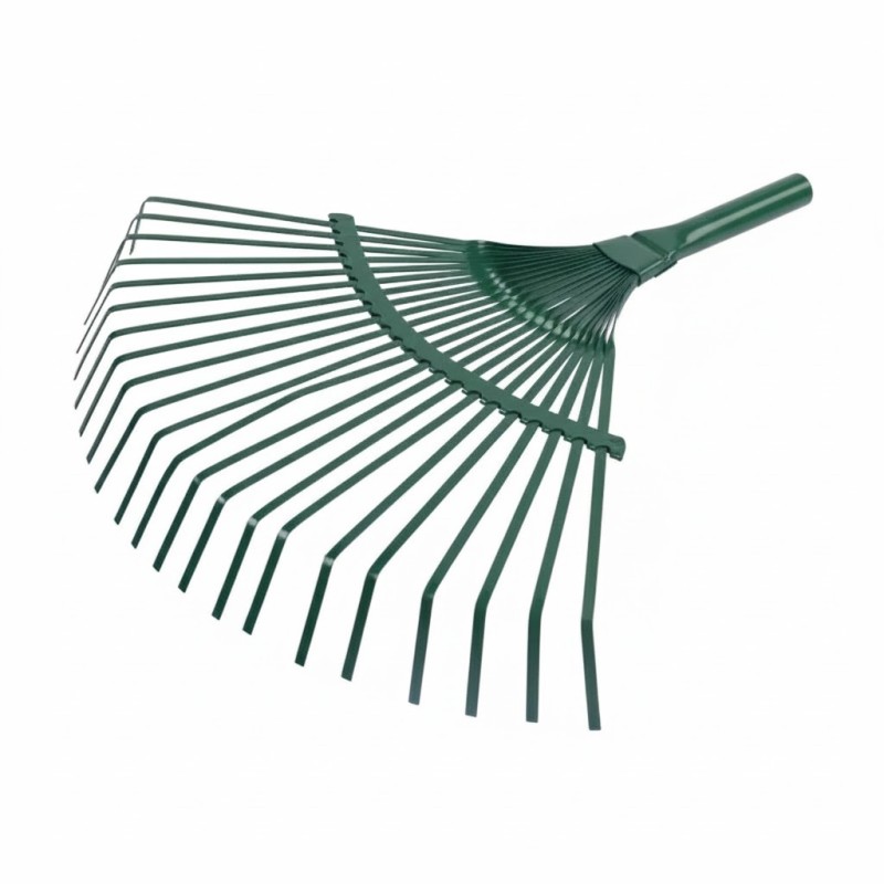 Grebla frunze, Metal, fara coada, latime 42cm, VERDE MX791