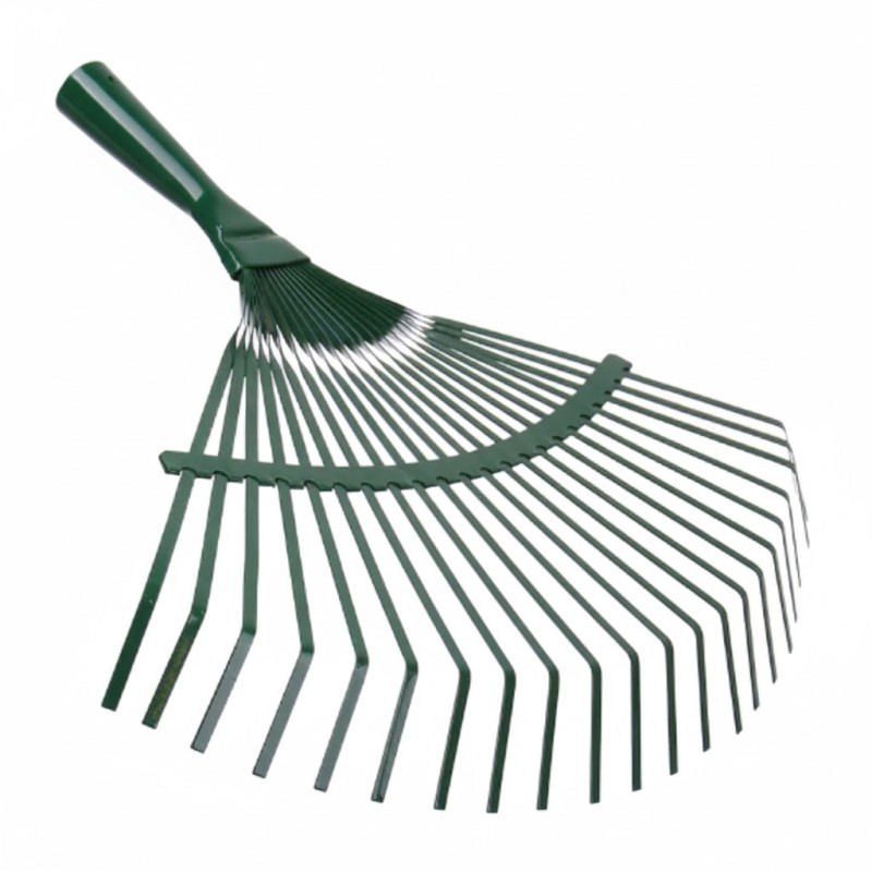 Grebla frunze, Metal, fara coada, latime 42cm, VERDE MX791