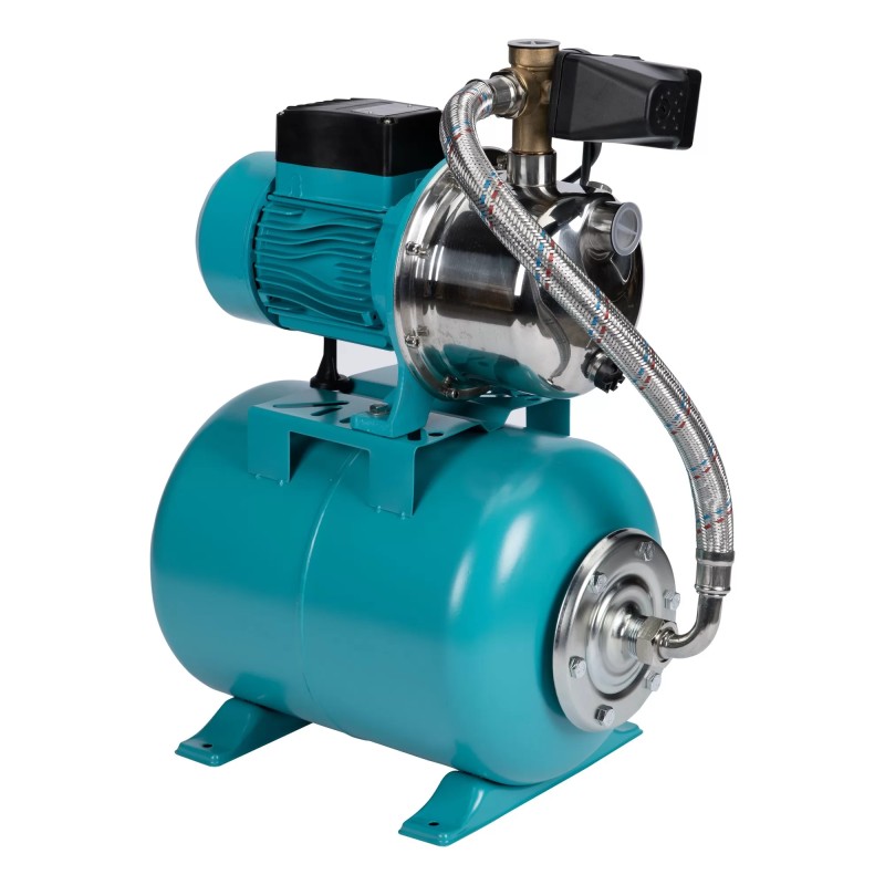 Hidrofor AUJET100SS, 0.75KW/1HP, 100L, POMPA INOX, cu pompa centrifugala autoamorsata, stator cupru, rotor inox, FERMAX MX1662