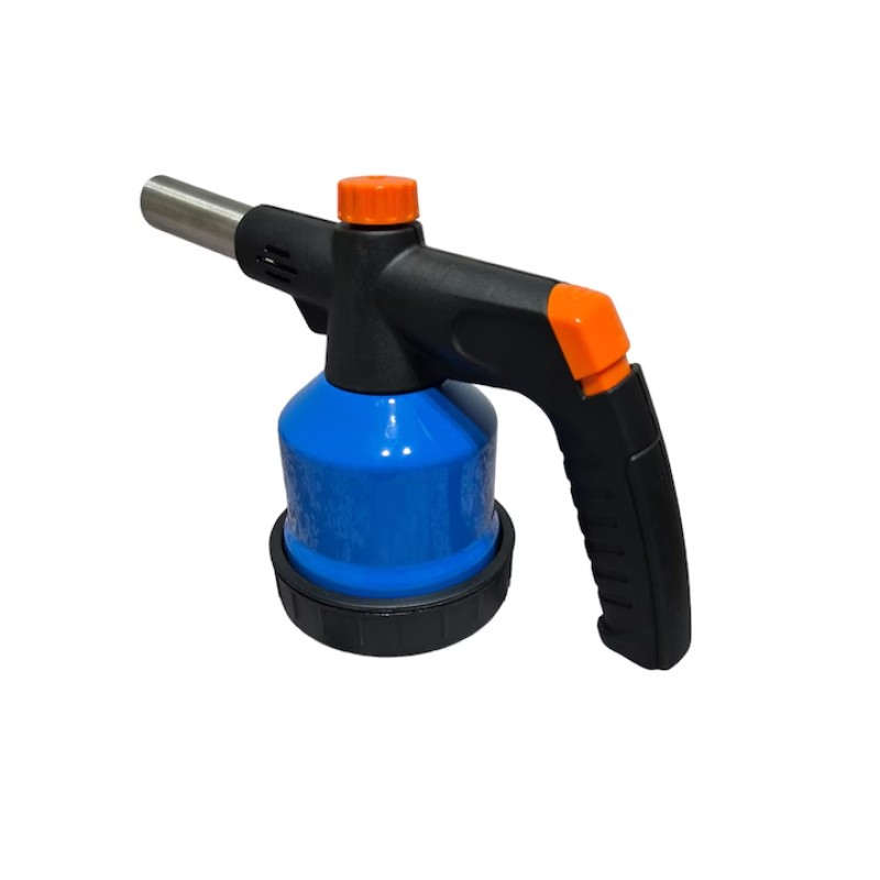 Lampa instalator cu aprindere piezo, corp metalic, albastra MX1116