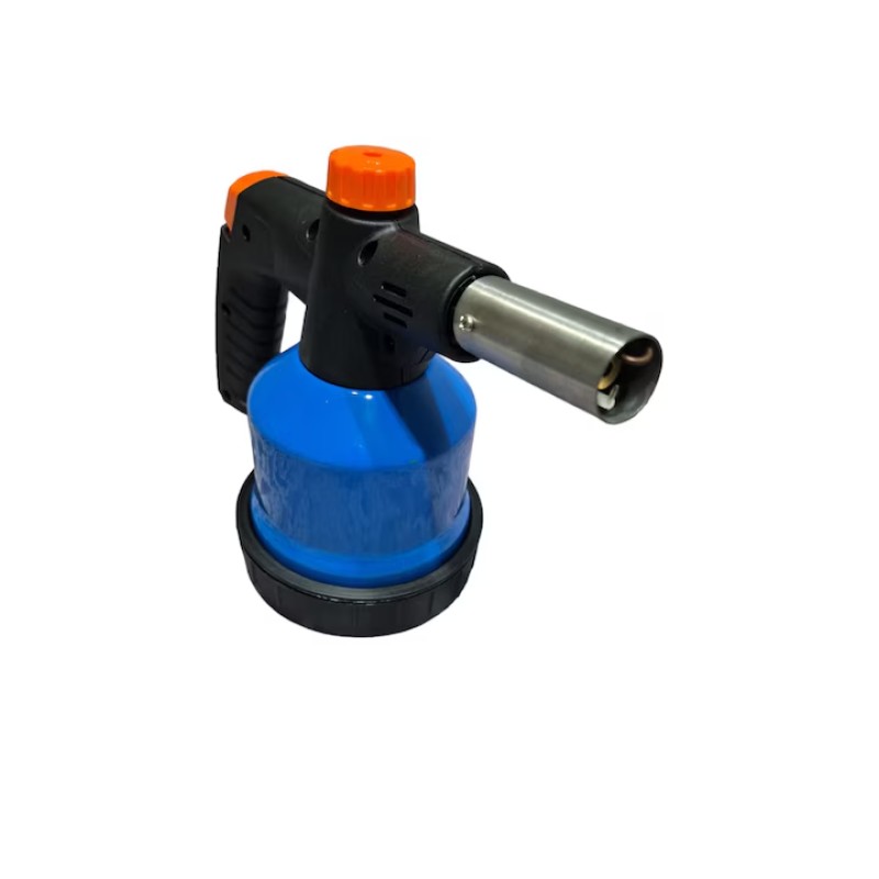 Lampa instalator cu aprindere piezo, corp metalic, albastra MX1116