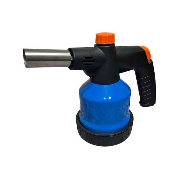 Lampa instalator cu aprindere piezo, corp metalic, albastra MX1116