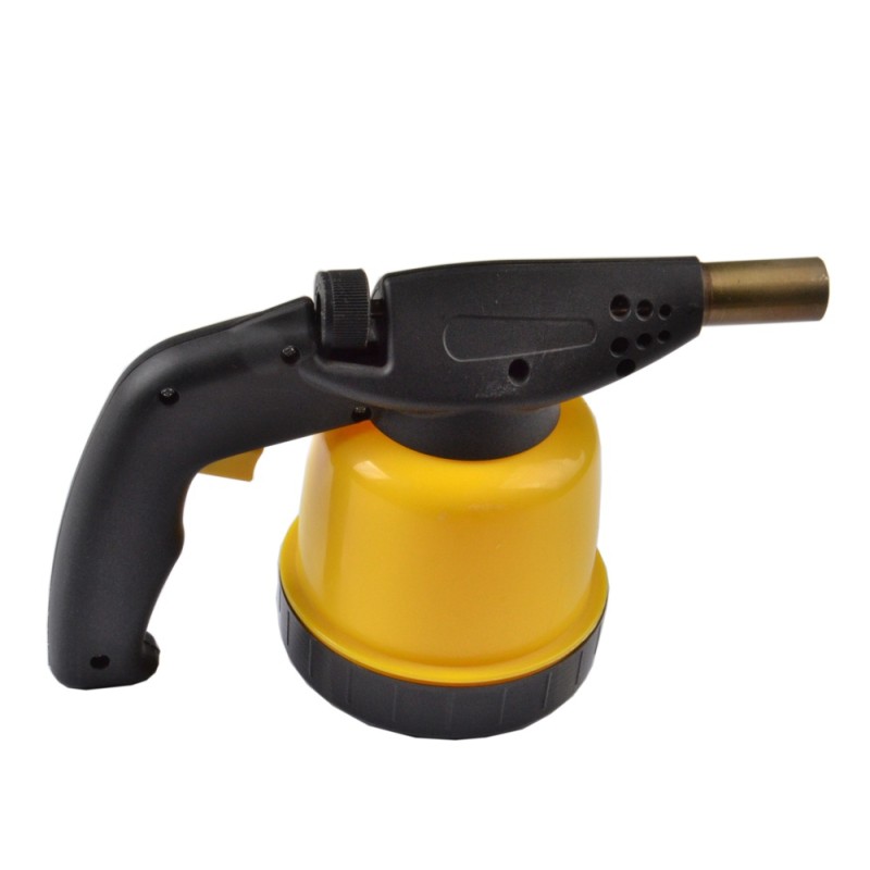 Lampa instalator cu aprindere piezo, corp plastic, galbena MX1117