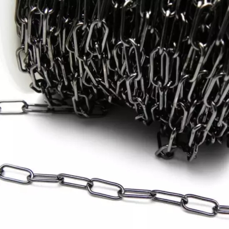 Lant negru 5mm, vrac 53 metrii, 25 kg (2.1m/kg) MX1556