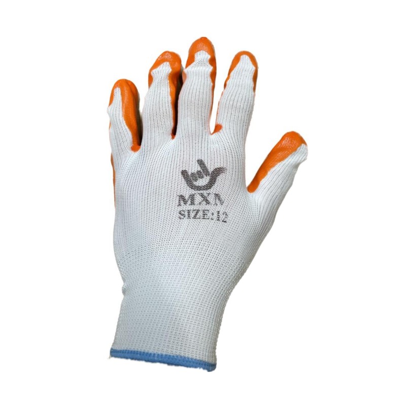 3X PERECHI Manusi protectie subtiri #12 portocalii MX235