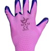 3X PERECHI Manusi protectie subtiri #8/9 mov cu roz MX236
