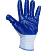 3X PERECHI Manusi protectie subtiri #10 albastru cu alb MX234