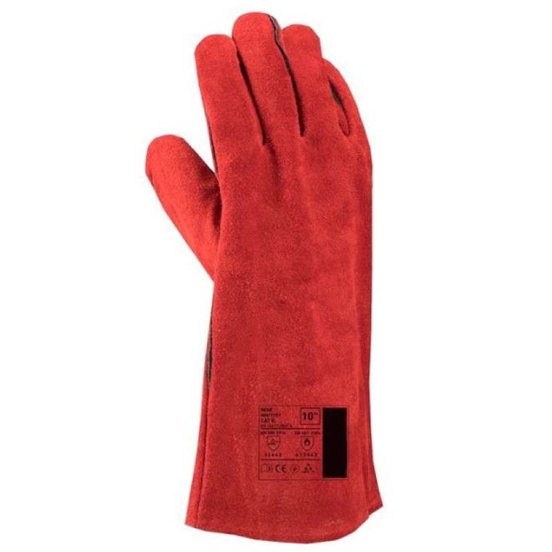 Manusi protectie (palmari), pentru sudor, 35cm, ROSII MX997-R