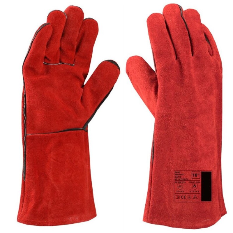 Manusi protectie (palmari), pentru sudor, 35cm, ROSII MX997-R