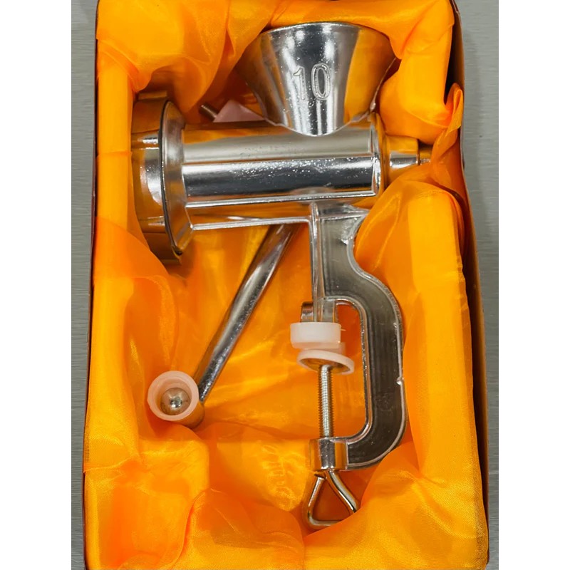 Masina carne manuala, nr 10, ALUMINIU, 600g, cutie cadou MX1102