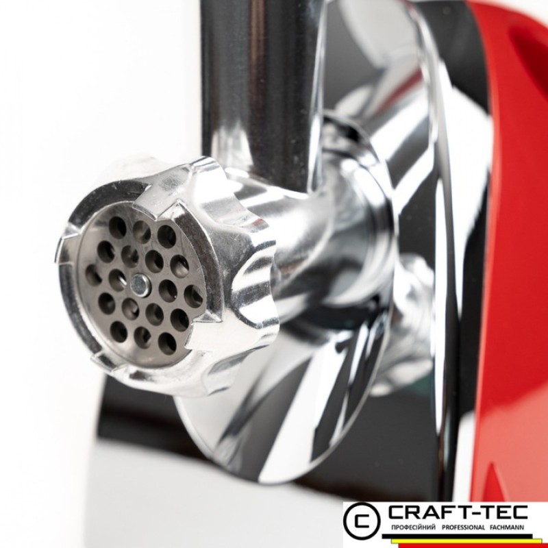 Masina electrica tocat carne ROSIE 3800W, 3 site, accesorii rosii inclus Craft-Tec MX713