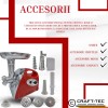 Masina electrica tocat carne ROSIE 3800W, 3 site, accesorii rosii inclus Craft-Tec MX713