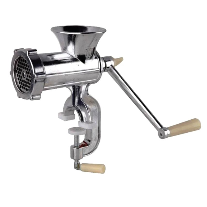 Masina tocat carne manuala nr 10 aluminiu,1350g, Lider Premium MX969