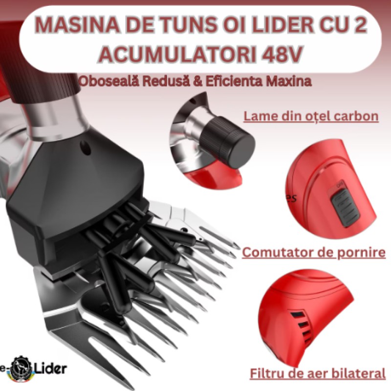 Masina tuns oi ROSIE, 2 BATERII, 48V, LIDER MX841