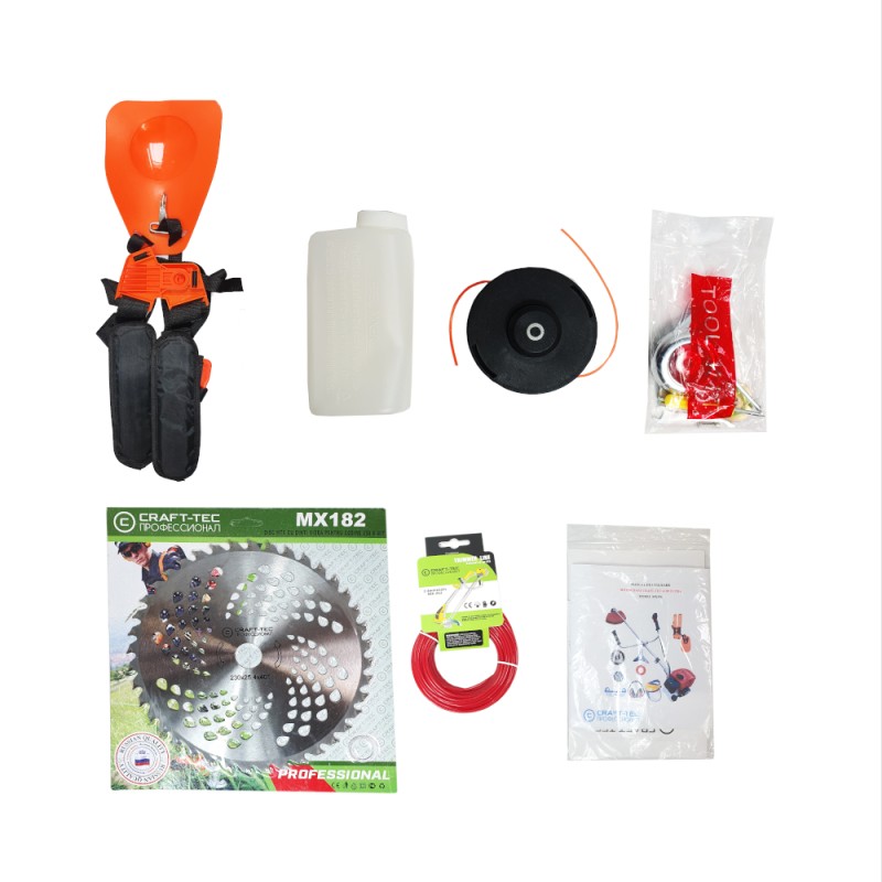 Motocoasa benzina Craft-Tec 6100 Ultra, 8 accesorii, 6 CP, 4.5kW,2 timpi MX356