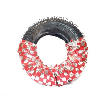 Cauciuc si camera 350-8 premium folie rosie MX270