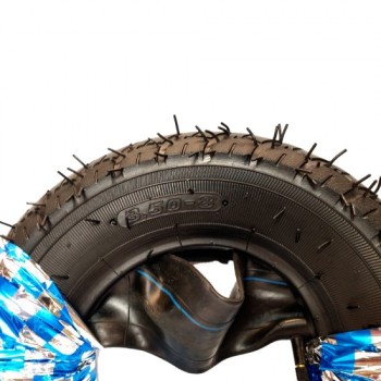 Cauciuc si camera 350-8 premium folie  albastra MX271